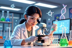 scientific method in biomedical research lab for BS/MD applicants